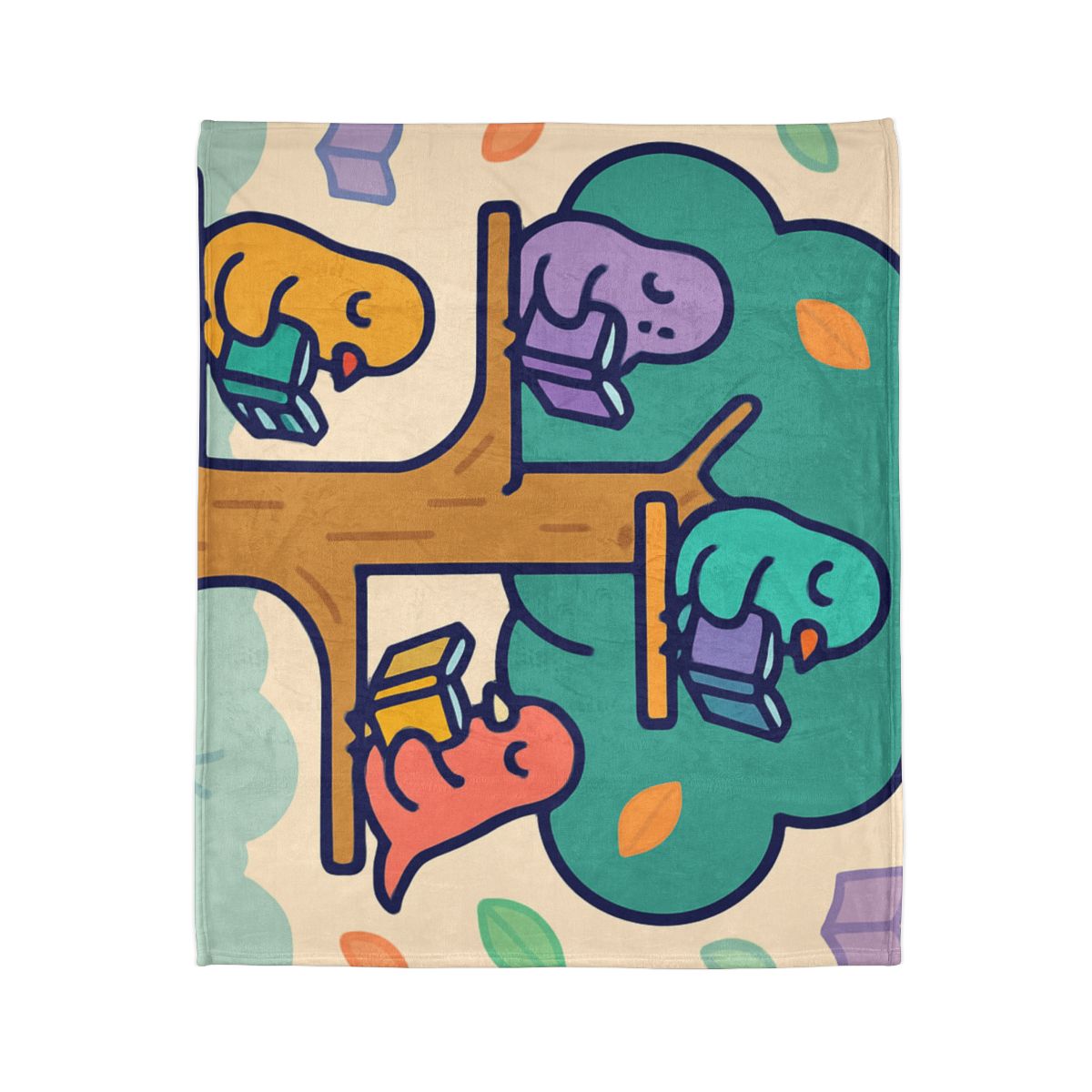 Library Of Magical Birds decorative home blankets