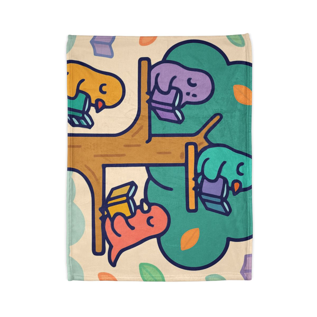 Library Of Magical Birds decorative home blankets