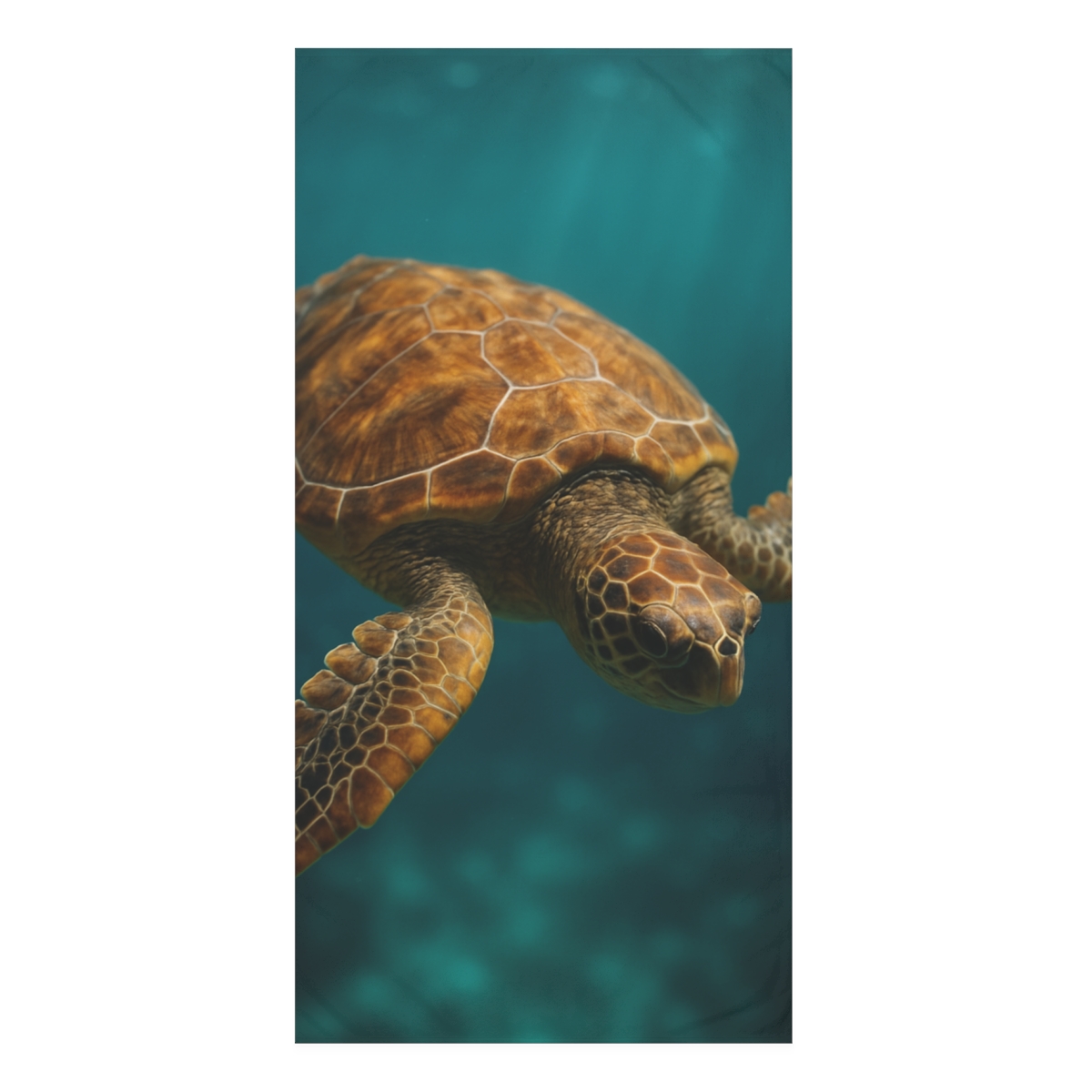 Loggerhead Sea Turtle Starlit Drift personalized bath towels