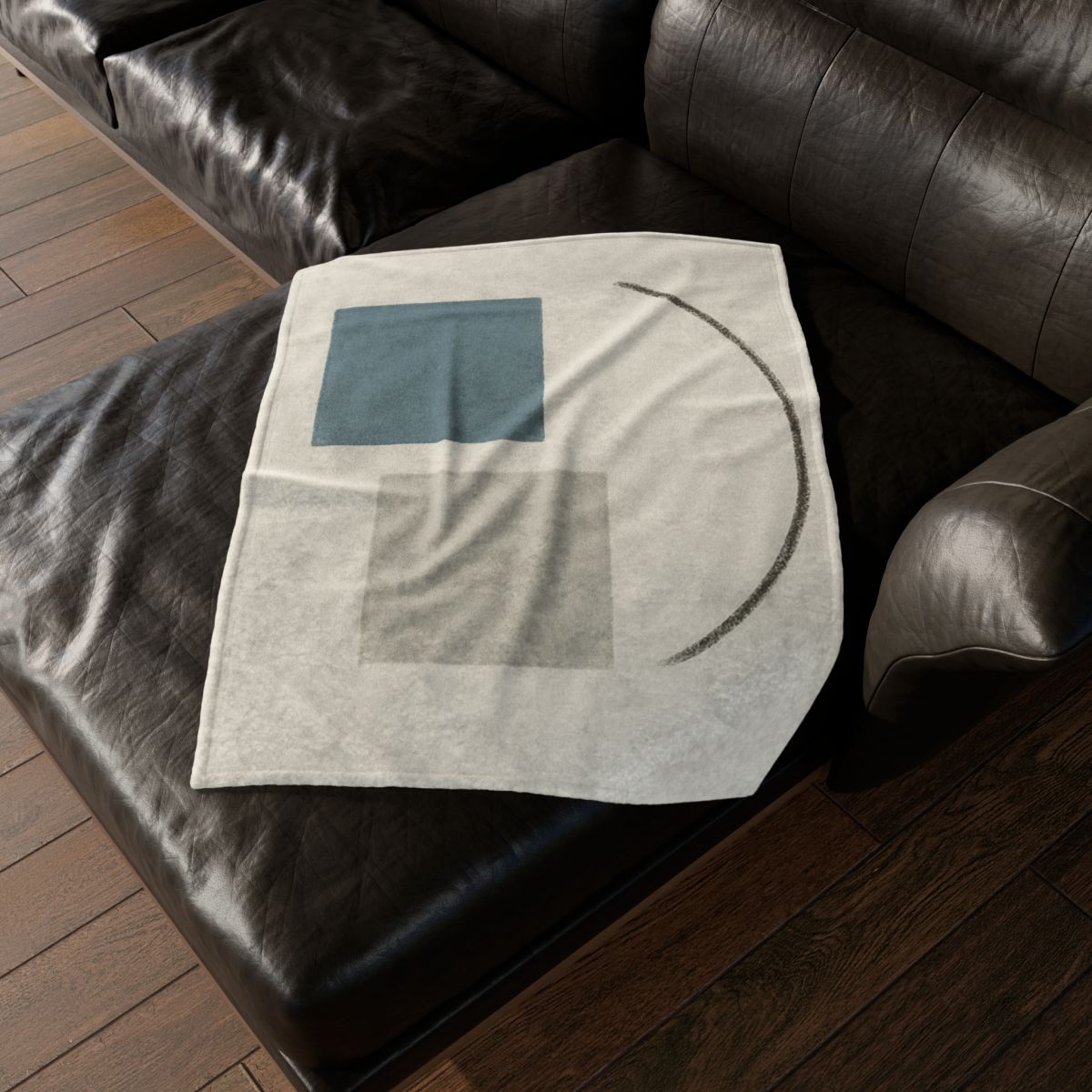 Low Arc Over Offset Squares stylish throw blankets