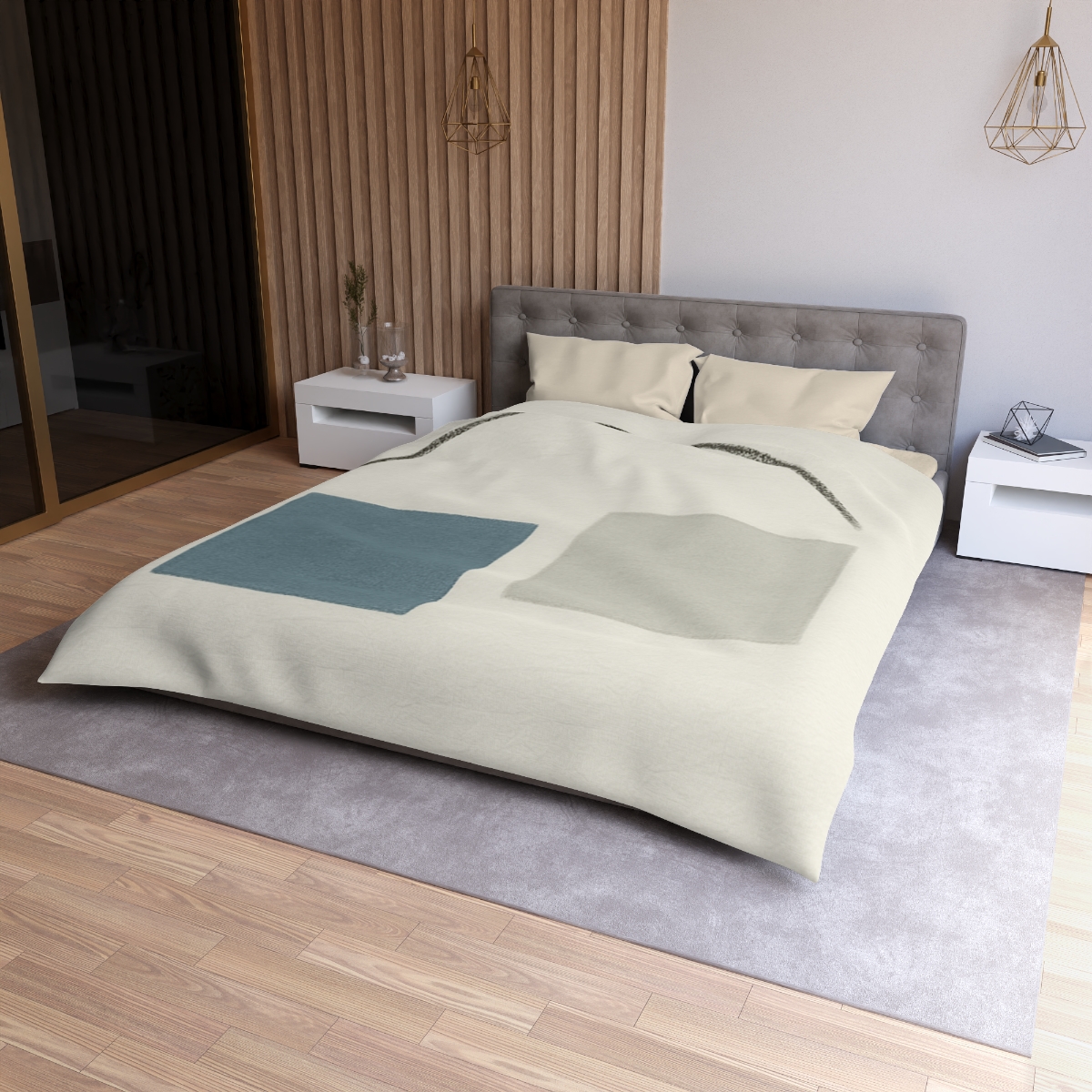 Low Arc Over Offset Squares stylish duvet covers