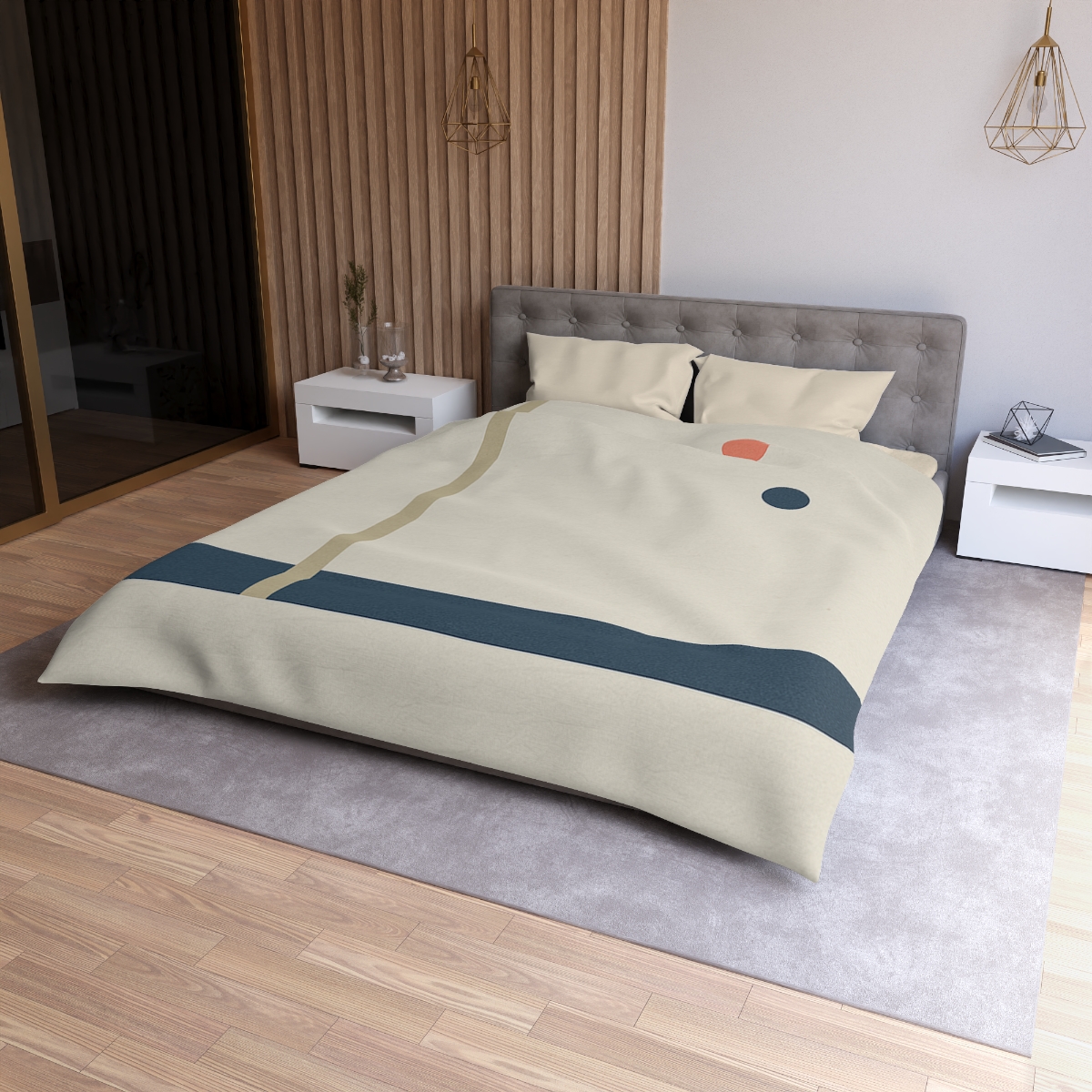 Low Horizon Bar And Tall Post custom duvets