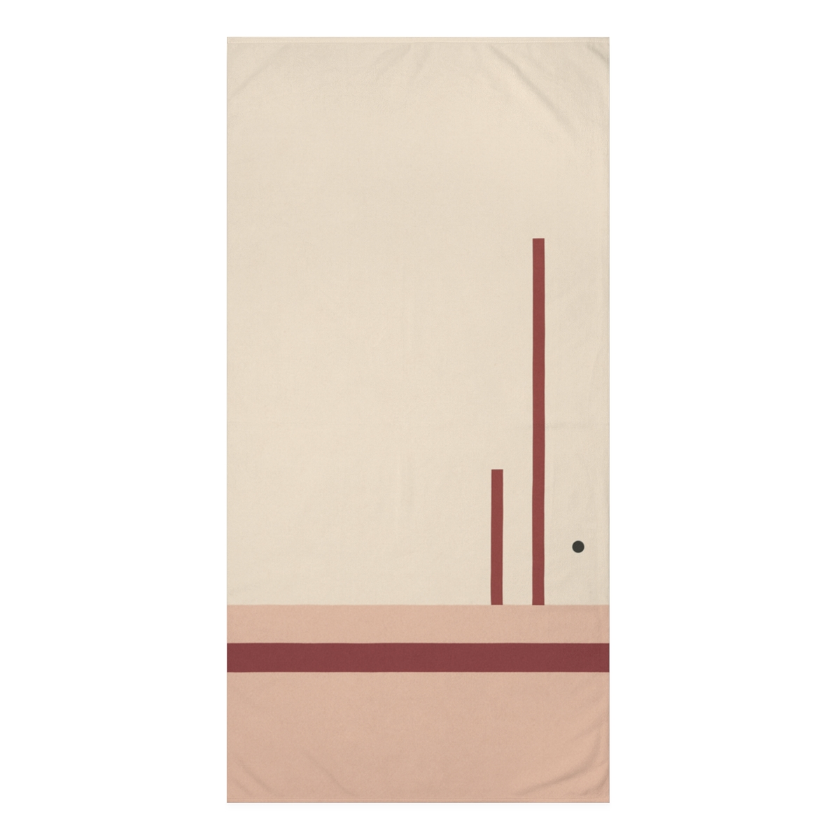 Low Horizon Bar And Tall Post personalized bath towels