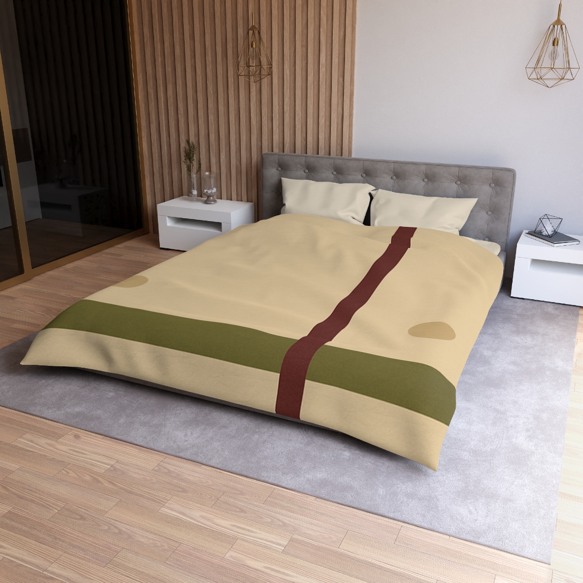 Low Horizon Bar And Tall Post personalized bedding duvets