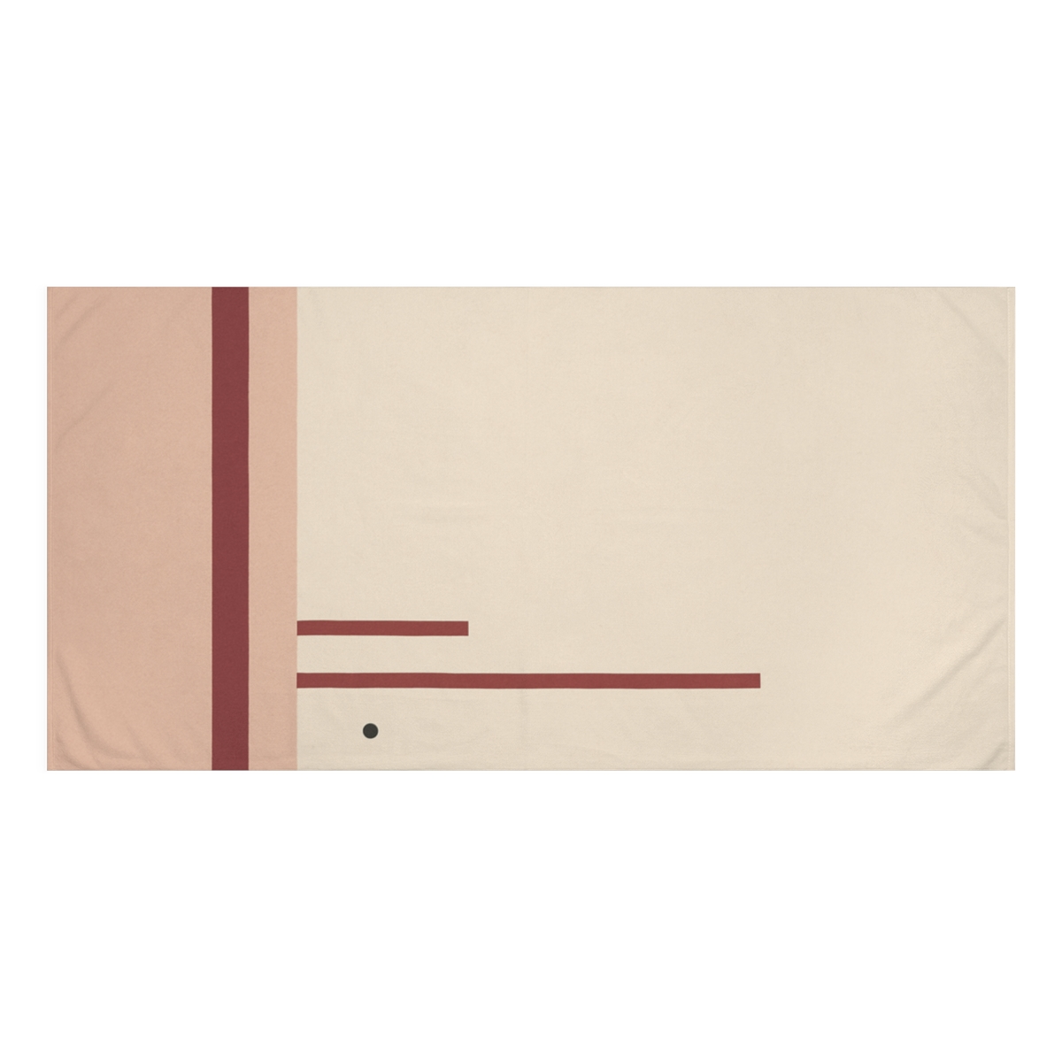 Low Horizon Bar And Tall Post personalized bath towels
