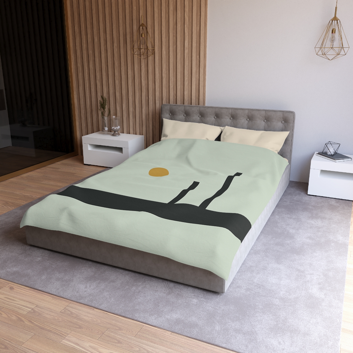 Low Horizon Bar And Twin Posts duvets for gifts