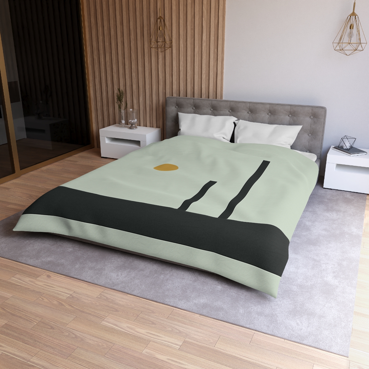 Low Horizon Bar And Twin Posts duvets for gifts