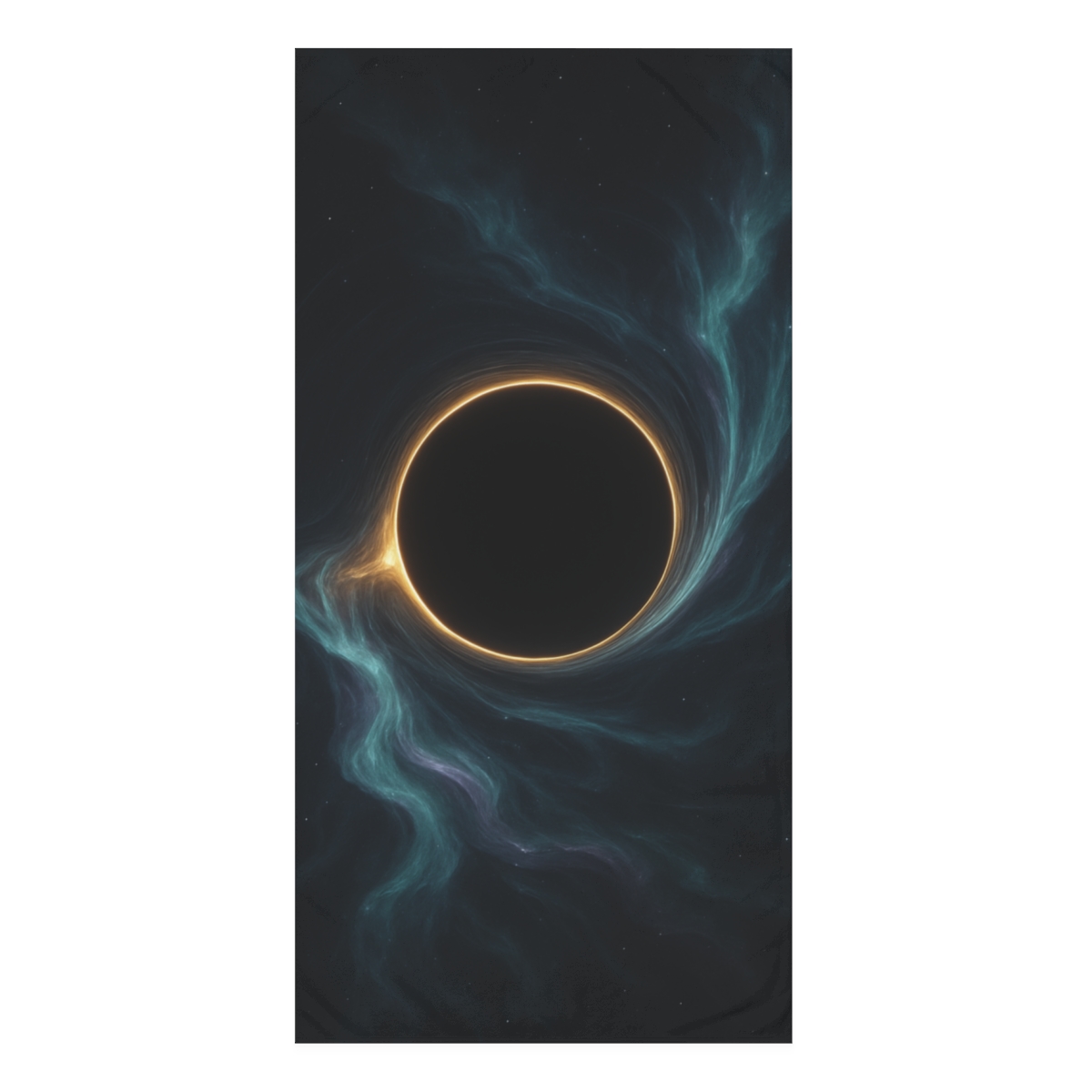 Luminous Event Horizon Bloom stylish beach towels