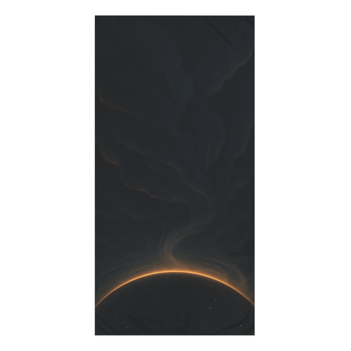 Luminous Event Horizon Veil designer printed towels