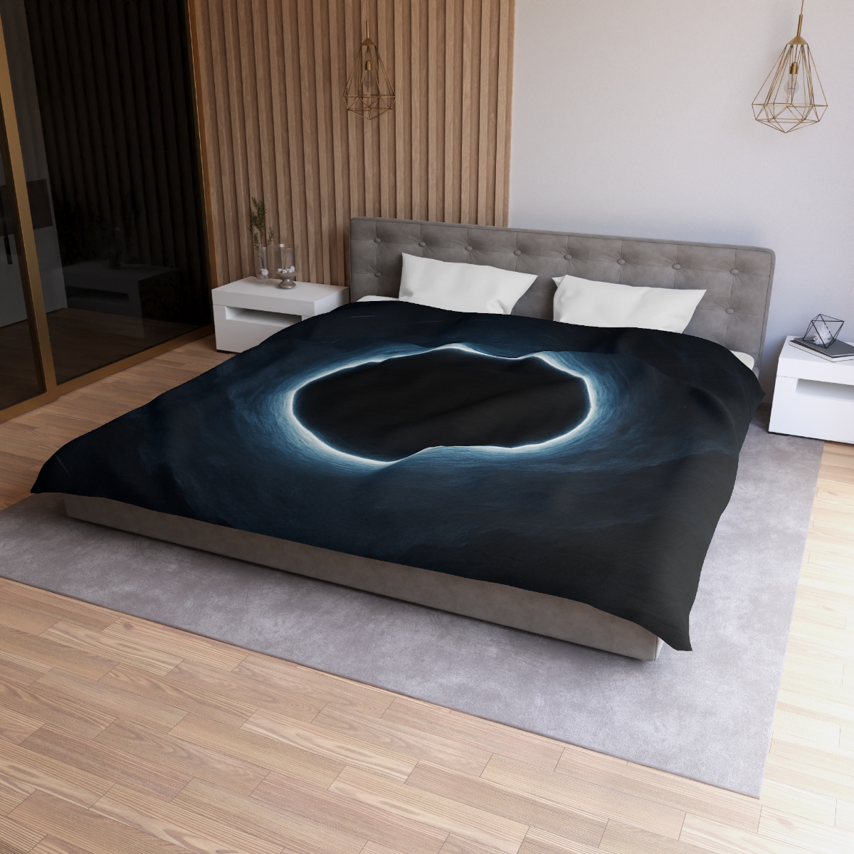 Luminous Event Horizon Veil personalized bedding duvets
