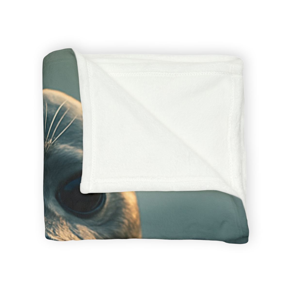 Luminous Gaze Harbor Seal stylish throw blankets