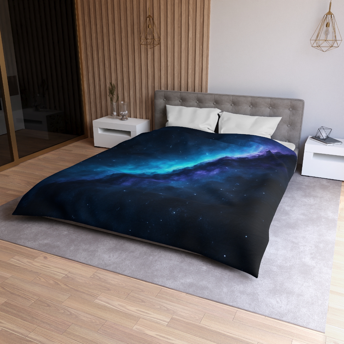 Luminous Horizon Rift soft comforter duvets