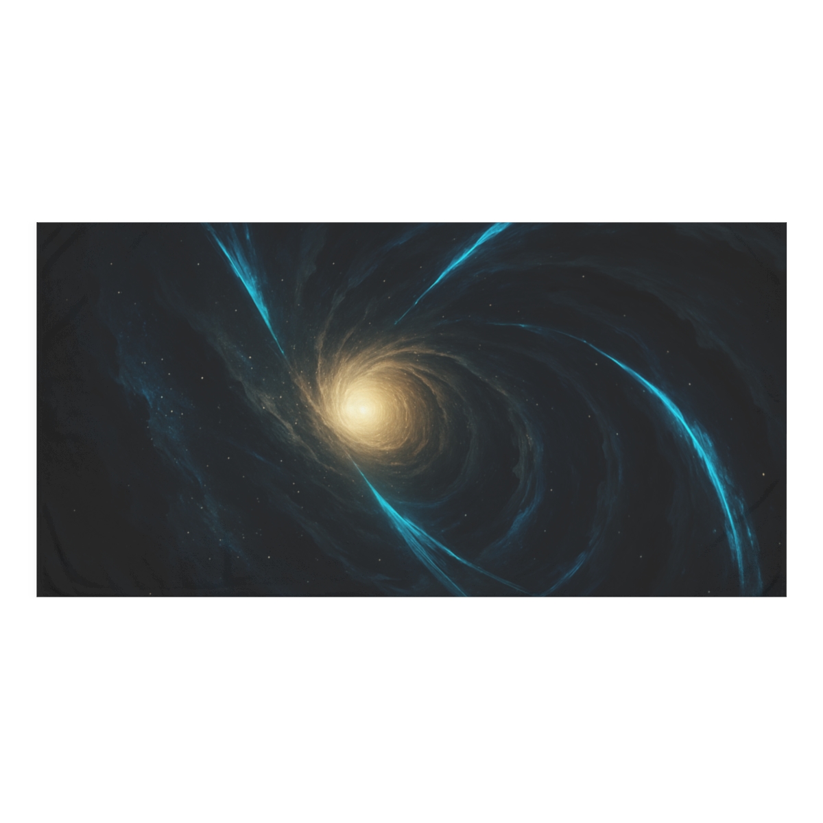 Luminous Horizon Singularity personalized bath towels