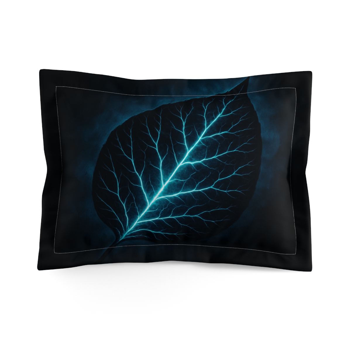 Luminous Leaf Vein Nebula soft plush pillows