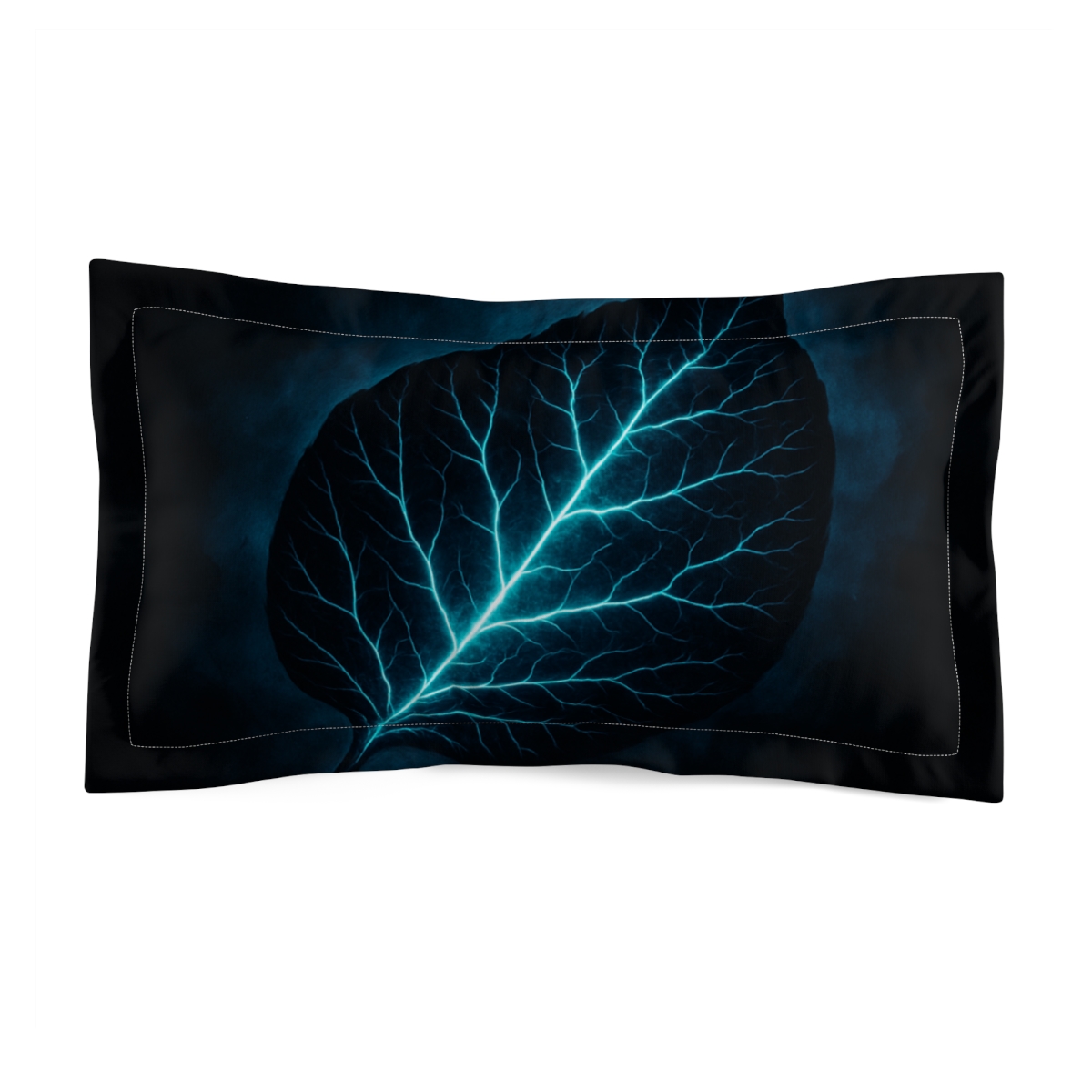 Luminous Leaf Vein Nebula soft plush pillows