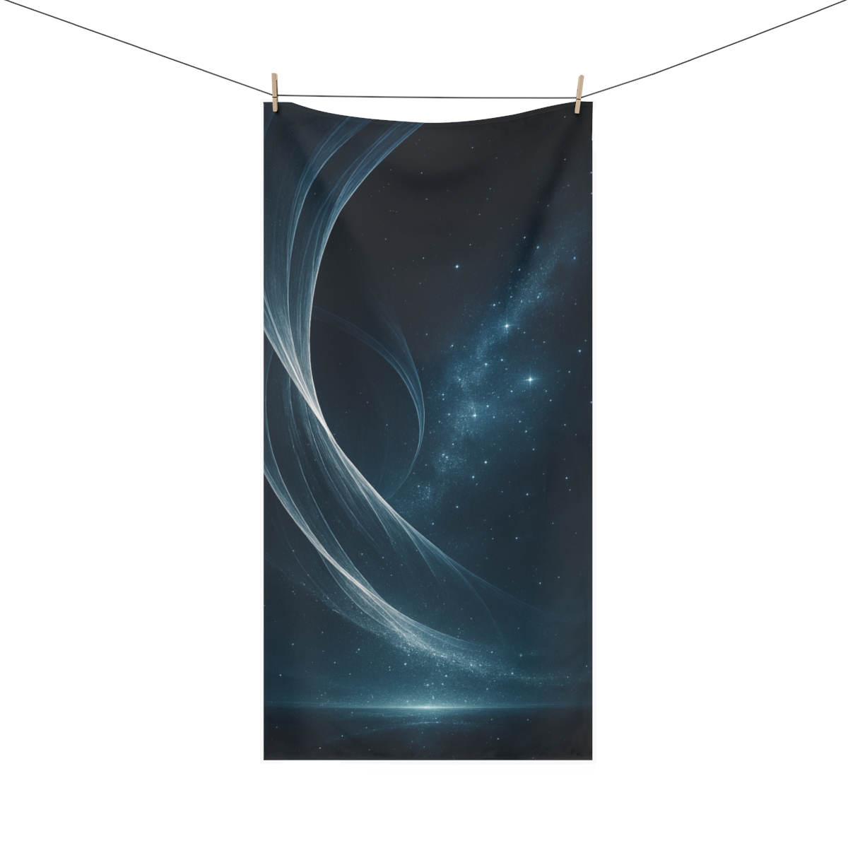 Luminous Nebula Veil Sequence decorative home towelscustom towels