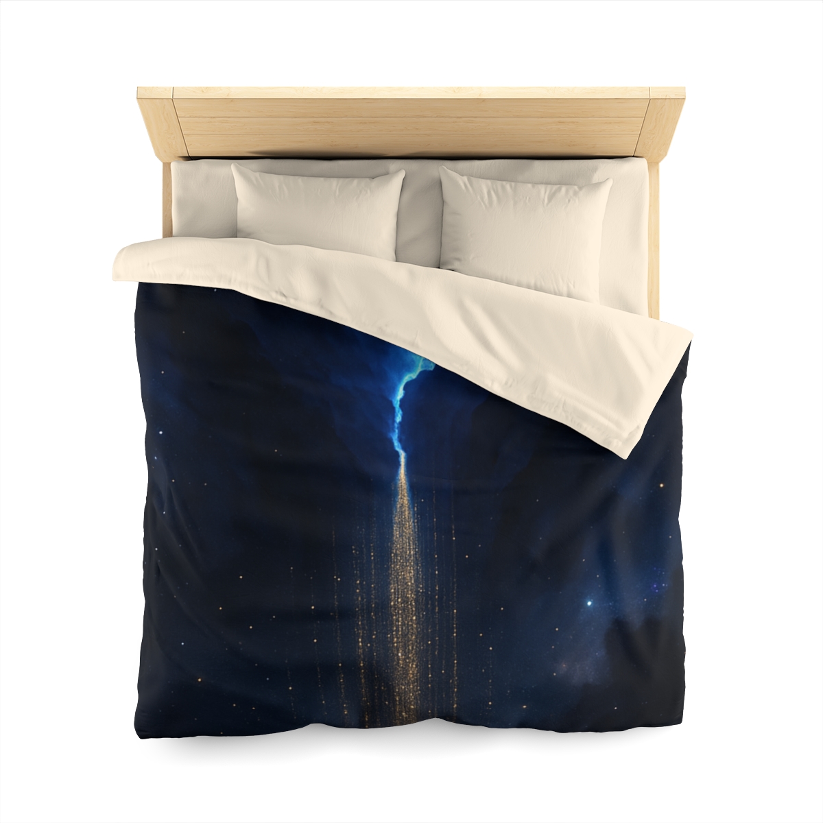 Luminous Rift Starfall custom duvets