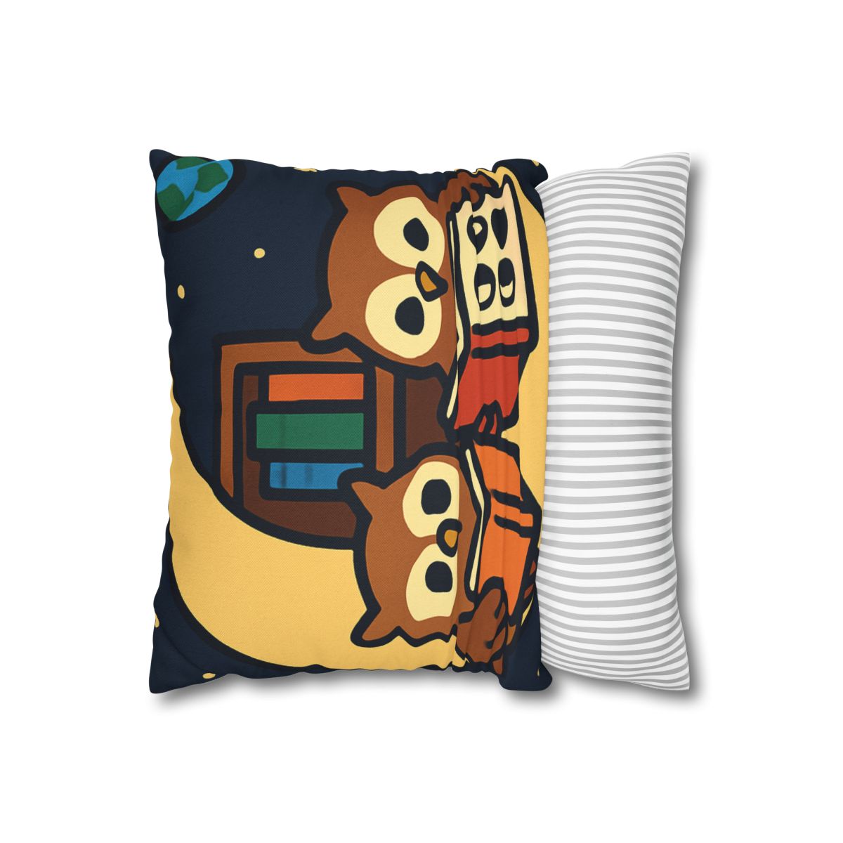 Lunar Library Owls custom pillow cases