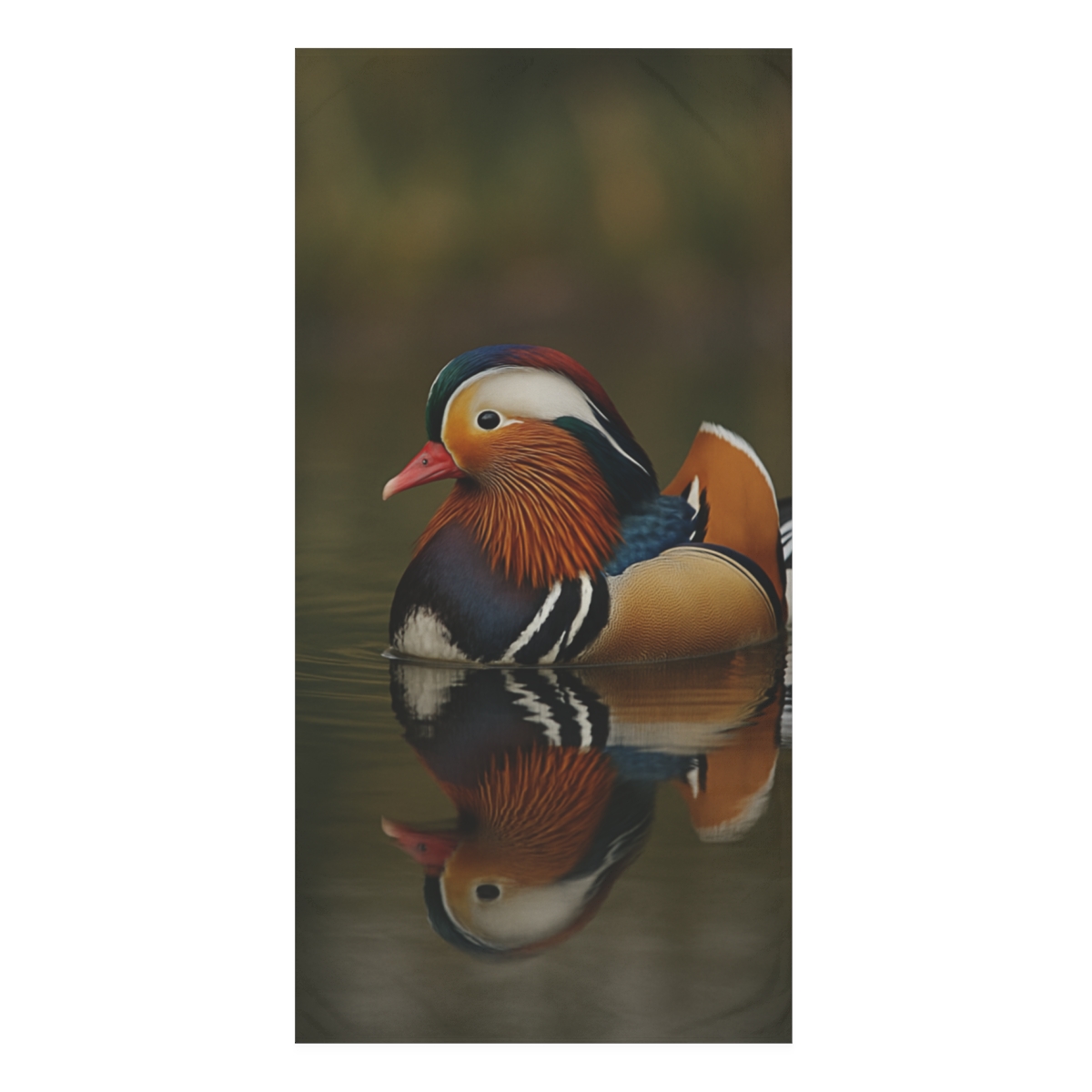 Mandarin Duck Reflected Calm trendy hand towels