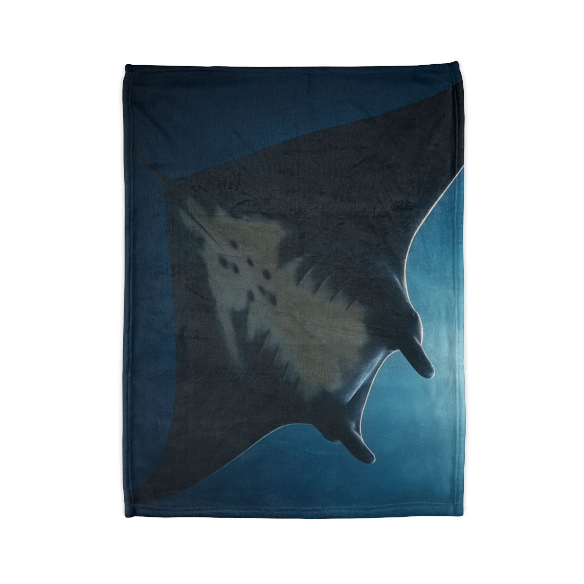 Manta Ray Moon Glide decorative home blankets