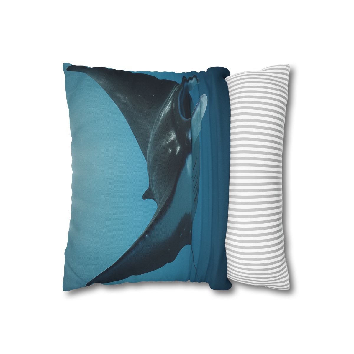 Manta Ray Silent Glide designer print pillow cases