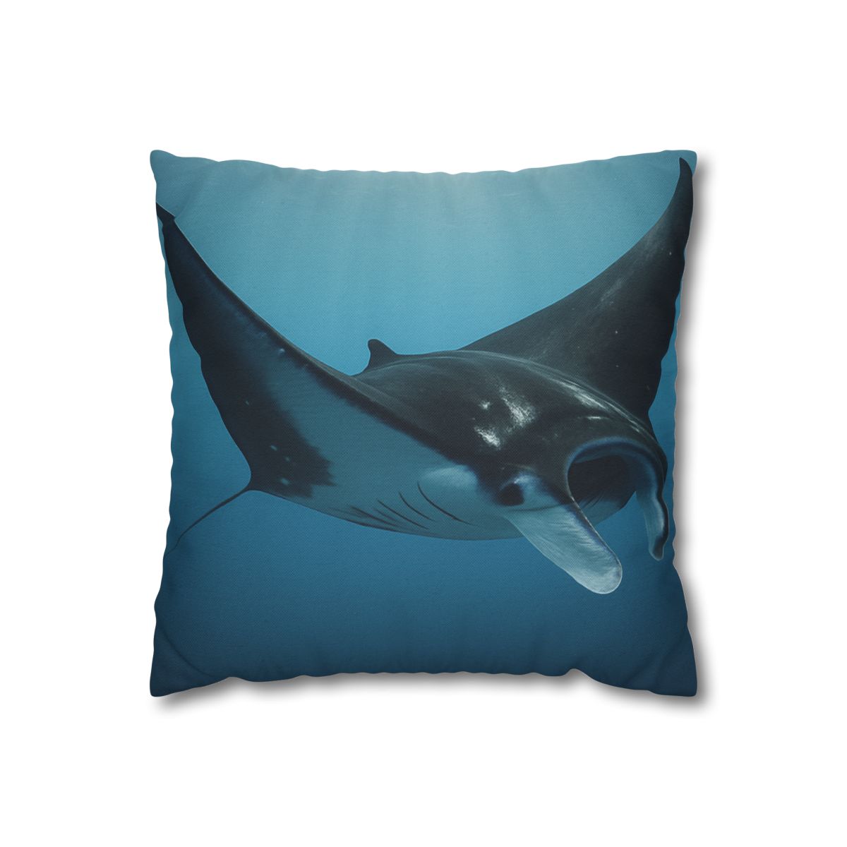 Manta Ray Silent Glide designer print pillow cases