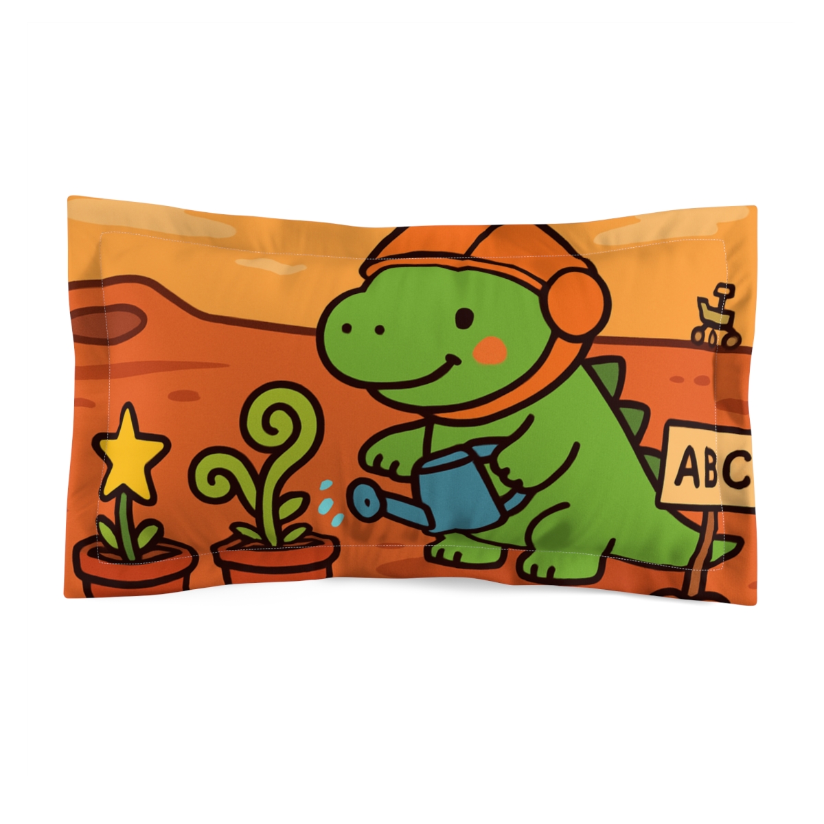 Mars Garden Dino Botanist soft plush pillows