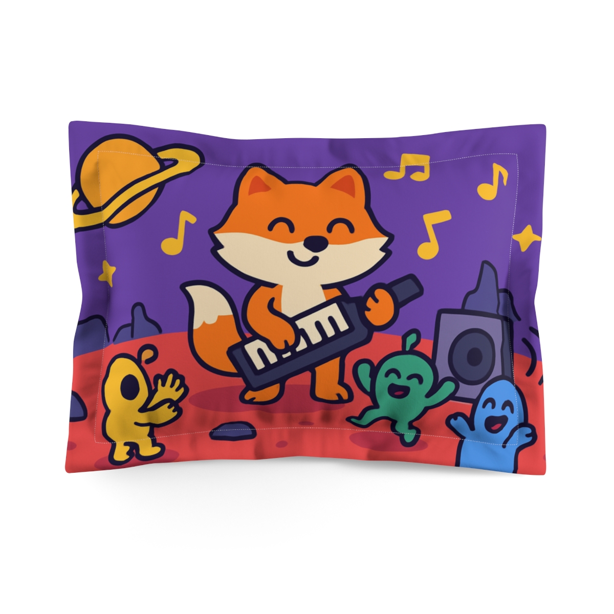 Martian Music Club Fox Band designer printed pillows