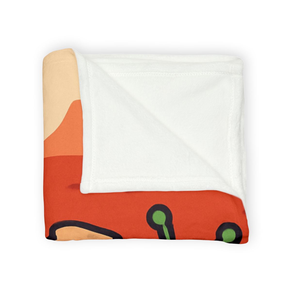 Martian Panda Picnic personalized cozy blankets