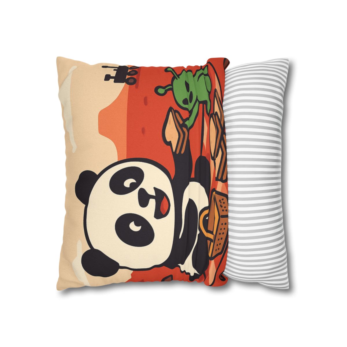 Martian Panda Picnic custom pillow cases