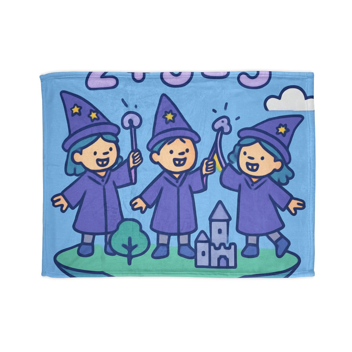 Math Wizards Floating Island soft fleece blankets
