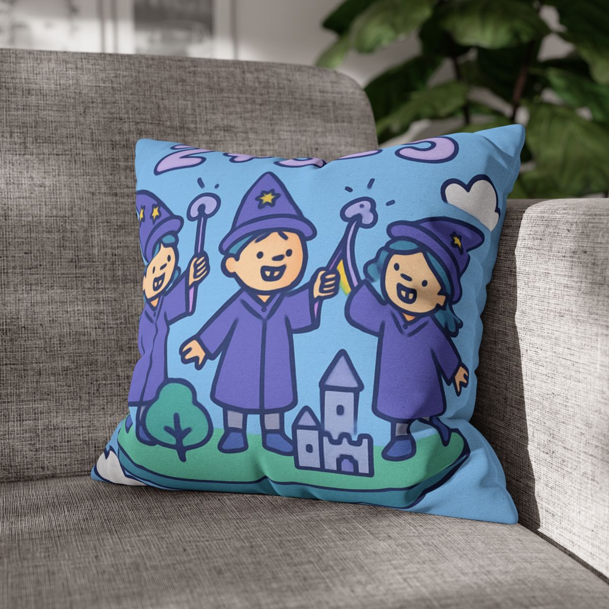 Math Wizards Floating Island comfortable bedding pillow covers