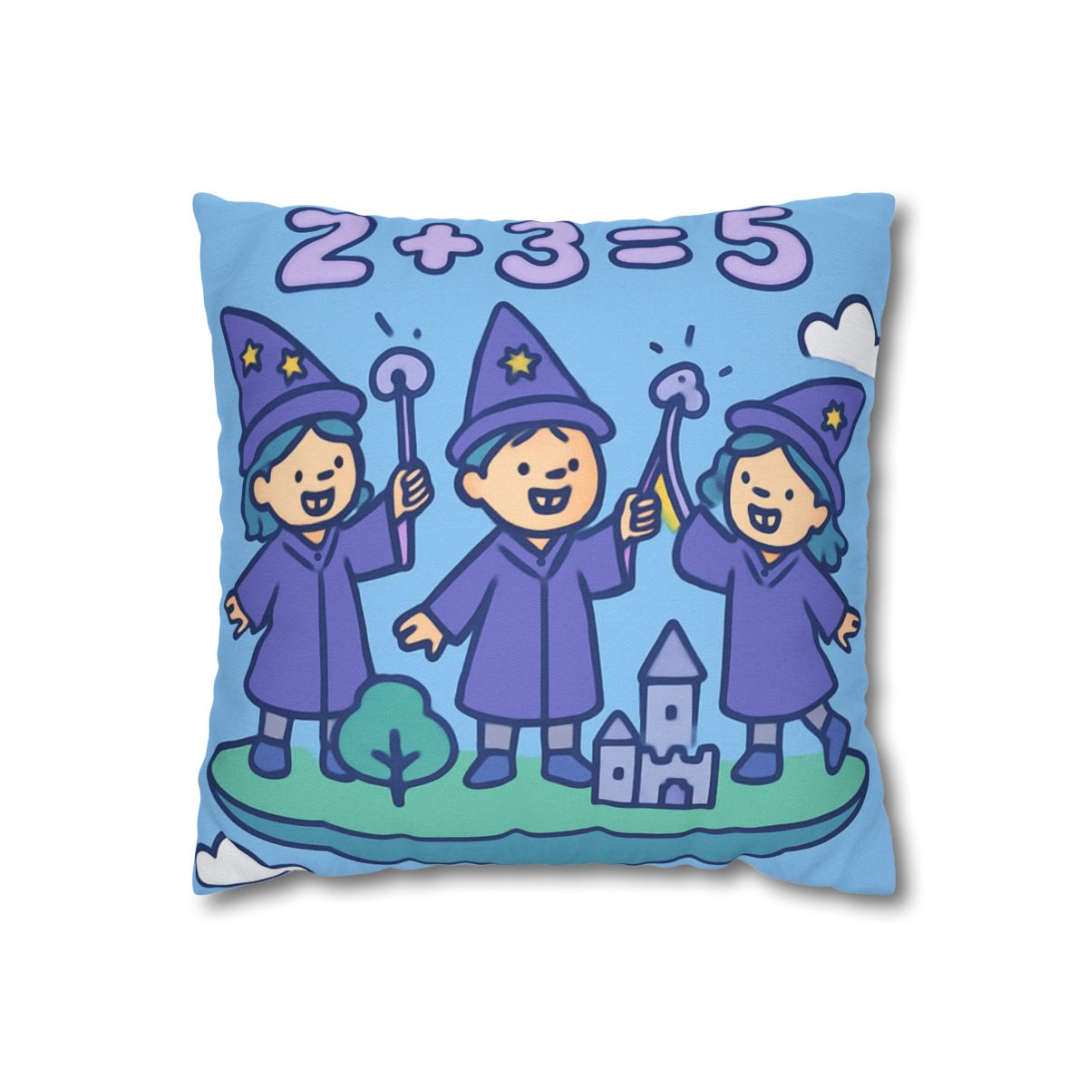 Math Wizards Floating Island comfortable bedding pillow covers