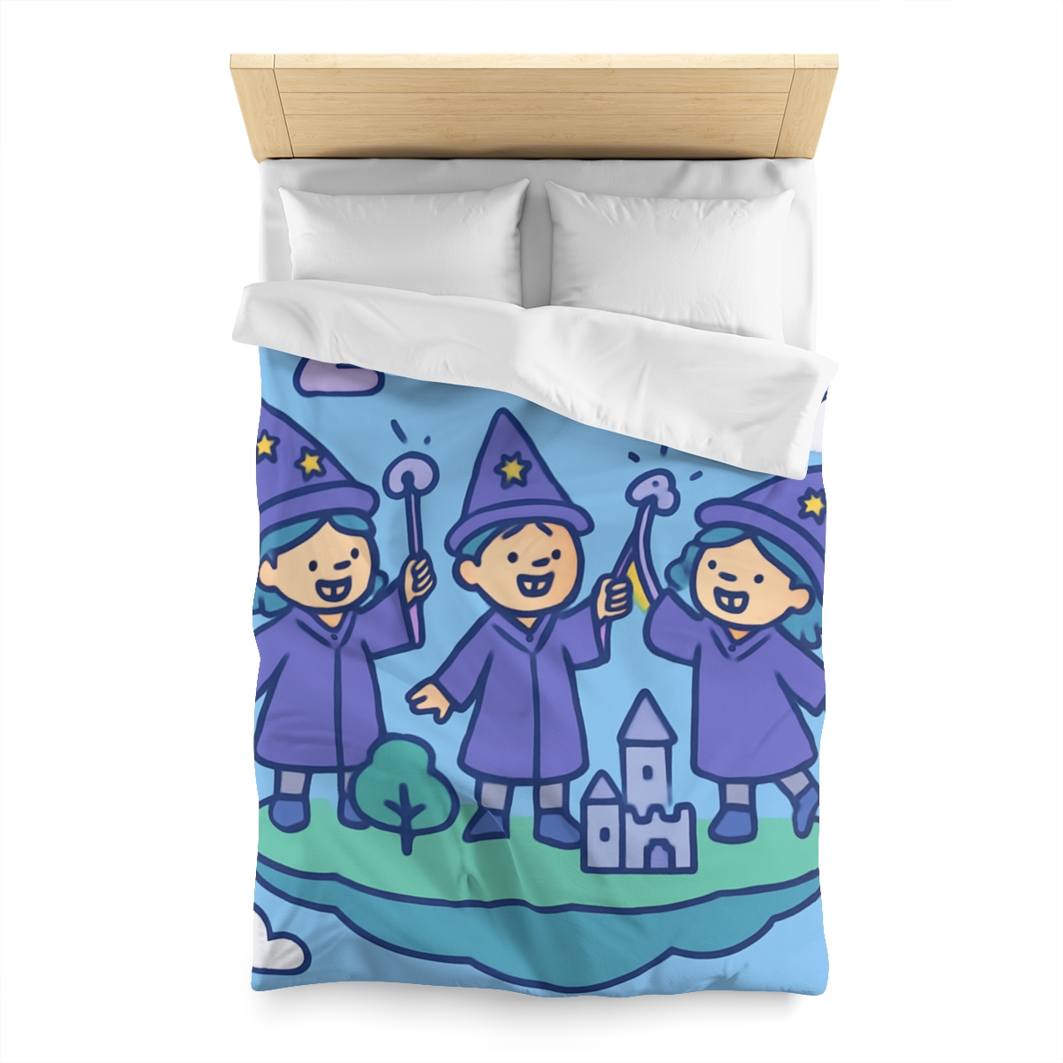 Math Wizards Floating Island soft comforter duvets