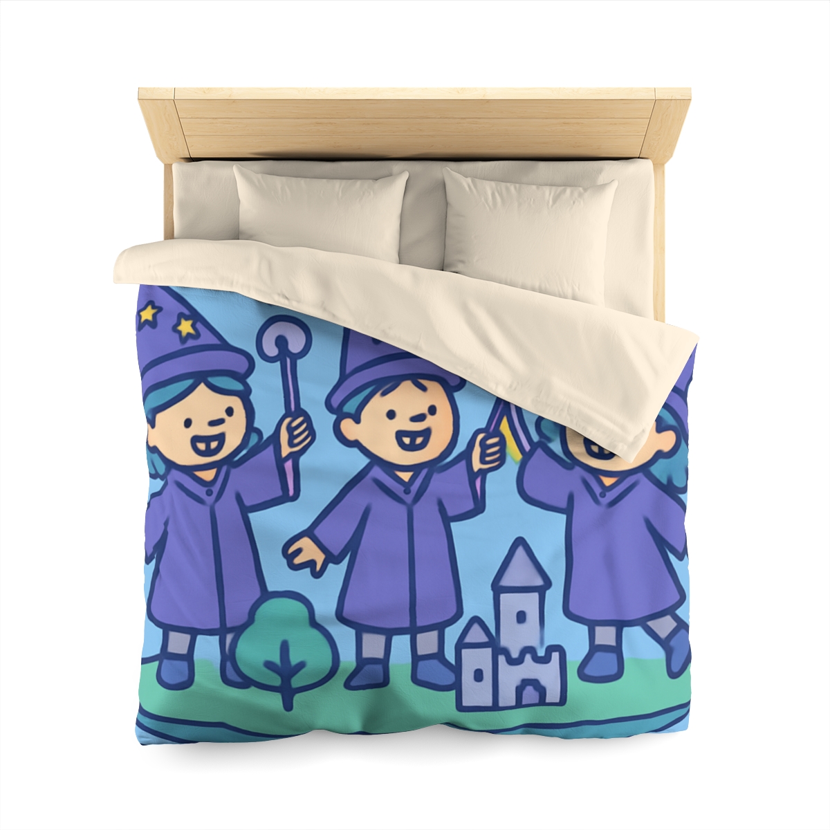 Math Wizards Floating Island soft comforter duvets