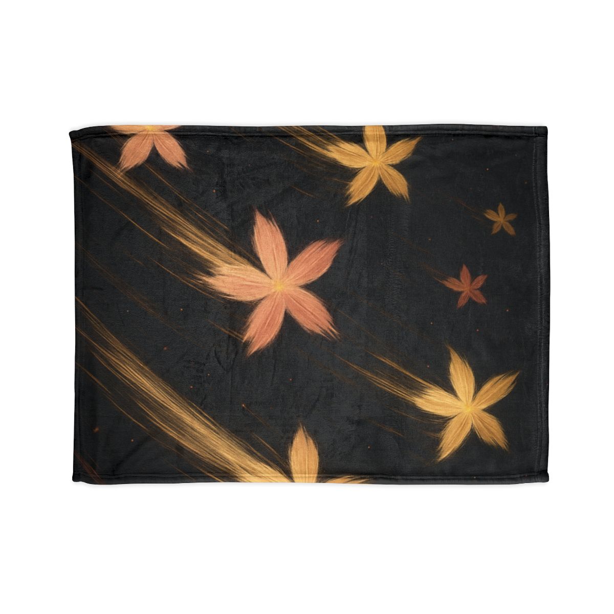 Meteor Blossom Drift designer printed blankets