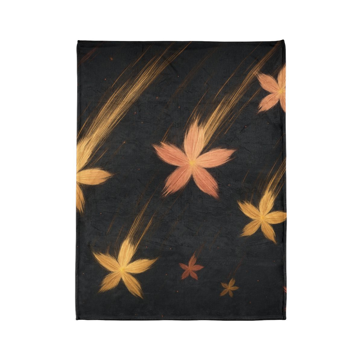 Meteor Blossom Drift designer printed blankets