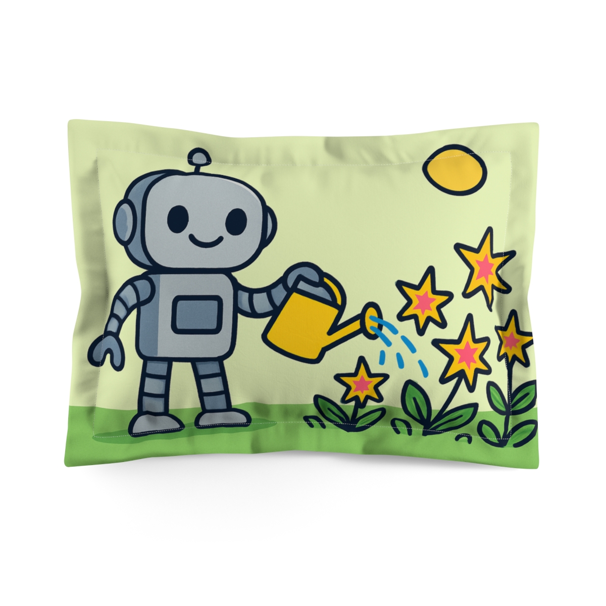 Meteor Garden Robot And Butterflies designer printed pillows