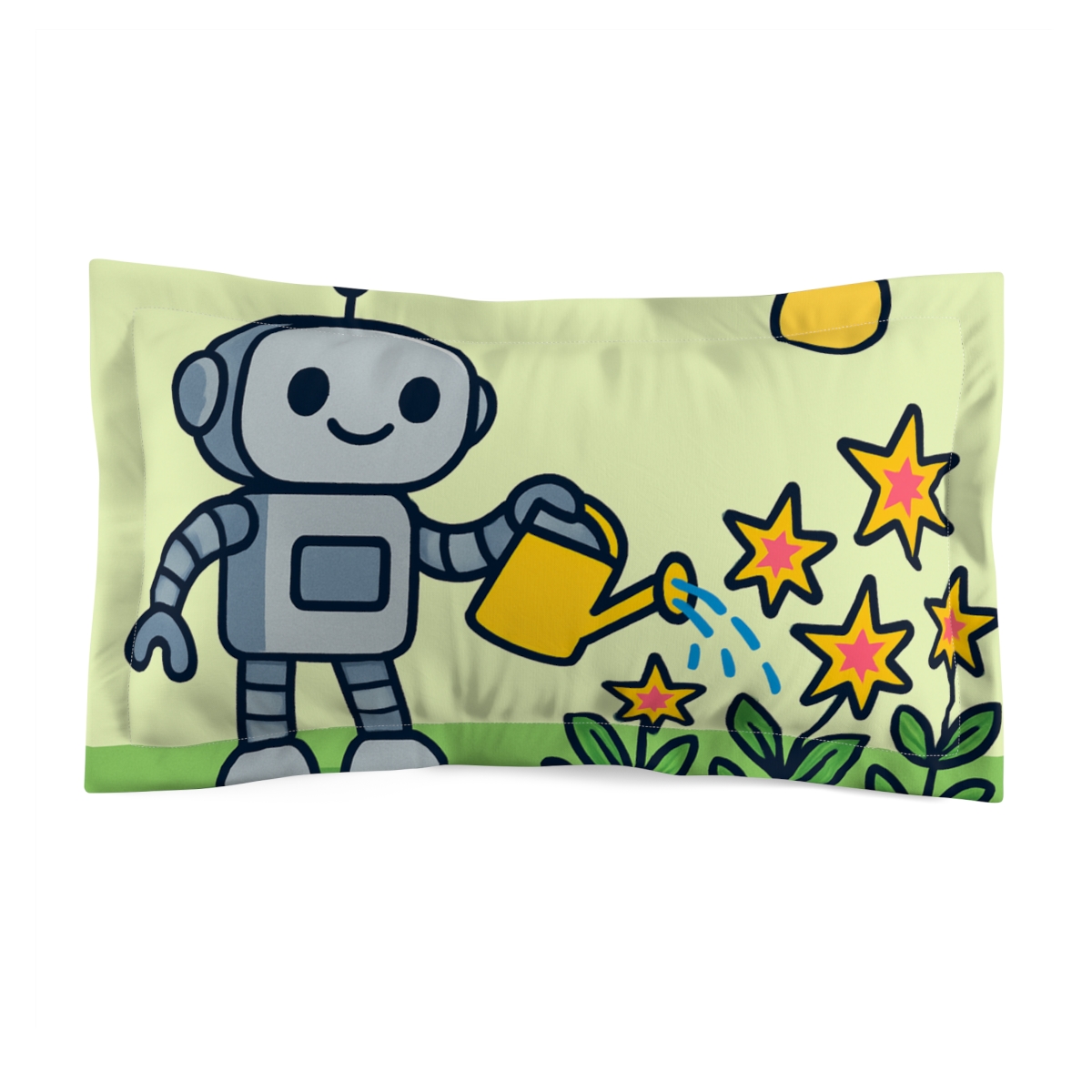 Meteor Garden Robot And Butterflies designer printed pillows