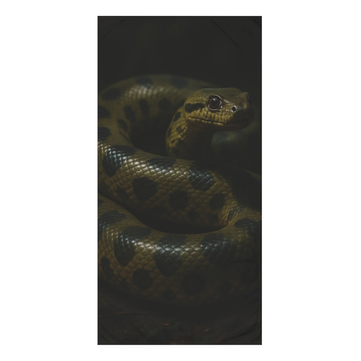 Midnight Coil Green Anaconda comfortable face towels