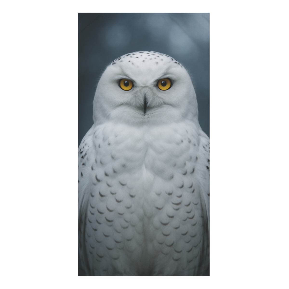 Midnight Watch Snowy Owl soft cotton towels