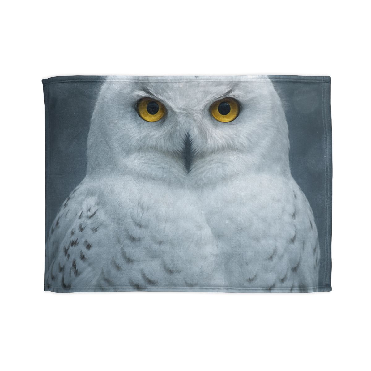 Midnight Watch Snowy Owl personalized cozy blankets