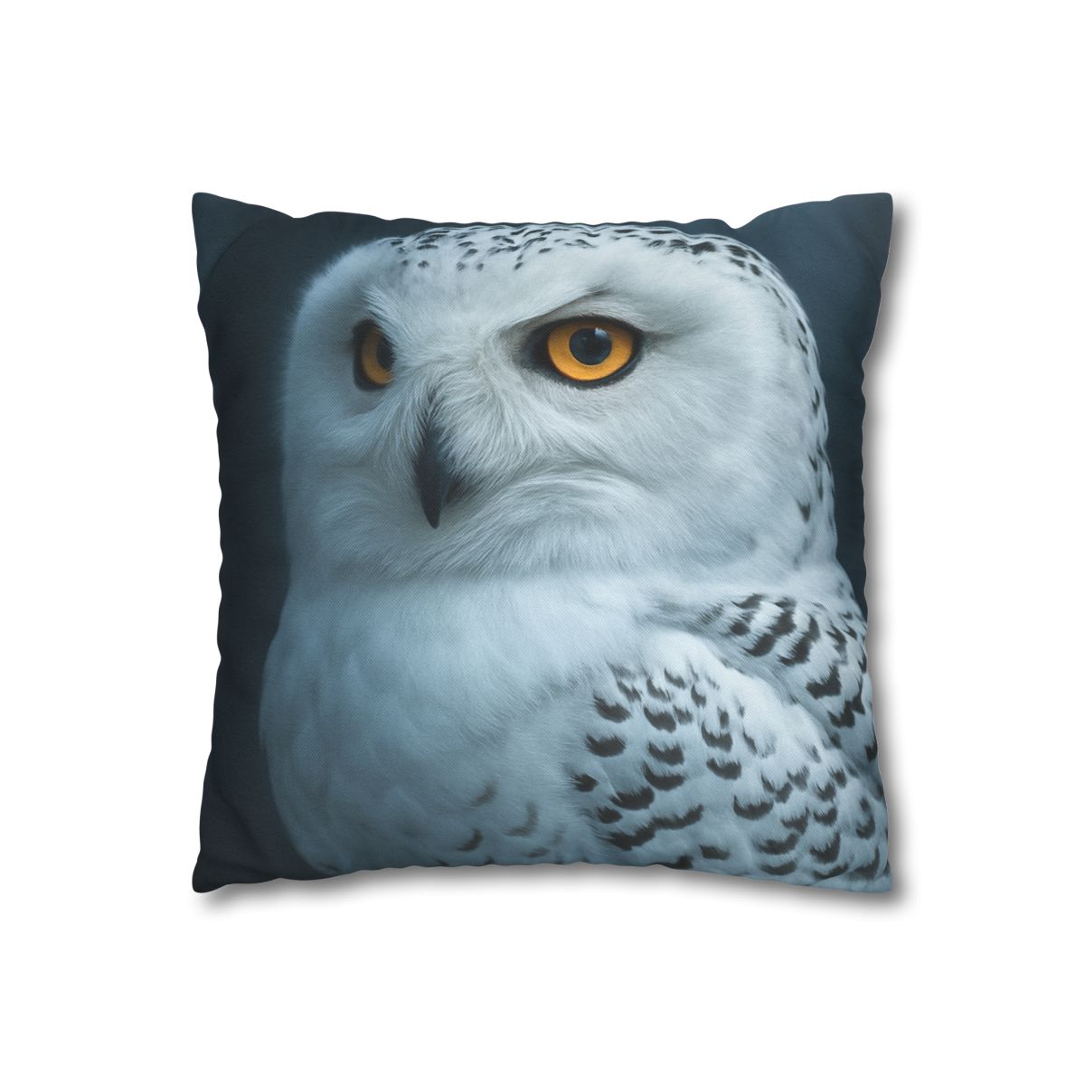 Midnight Watch Snowy Owl personalized pillow covers