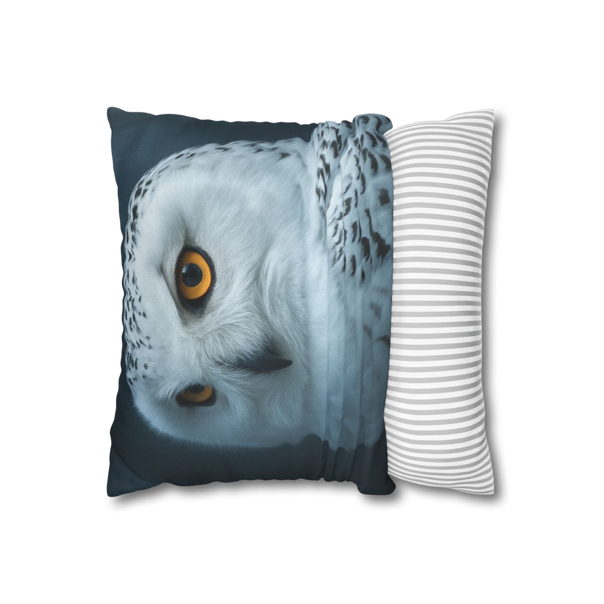 Midnight Watch Snowy Owl personalized pillow covers