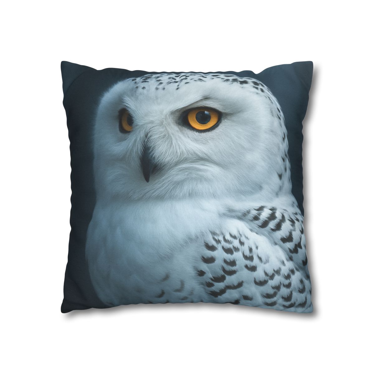 Midnight Watch Snowy Owl personalized pillow covers