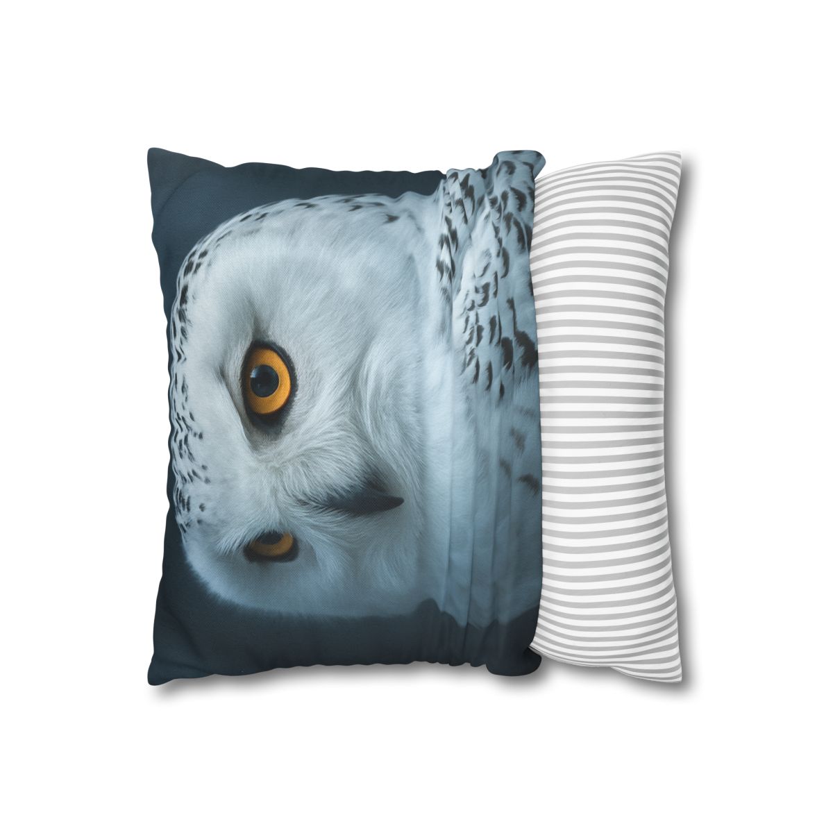 Midnight Watch Snowy Owl personalized pillow covers