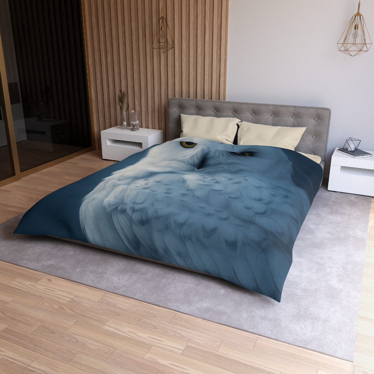 Midnight Watch Snowy Owl warm winter duvets