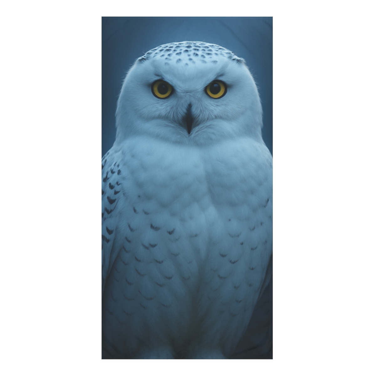 Midnight Watch Snowy Owl trendy hand towels