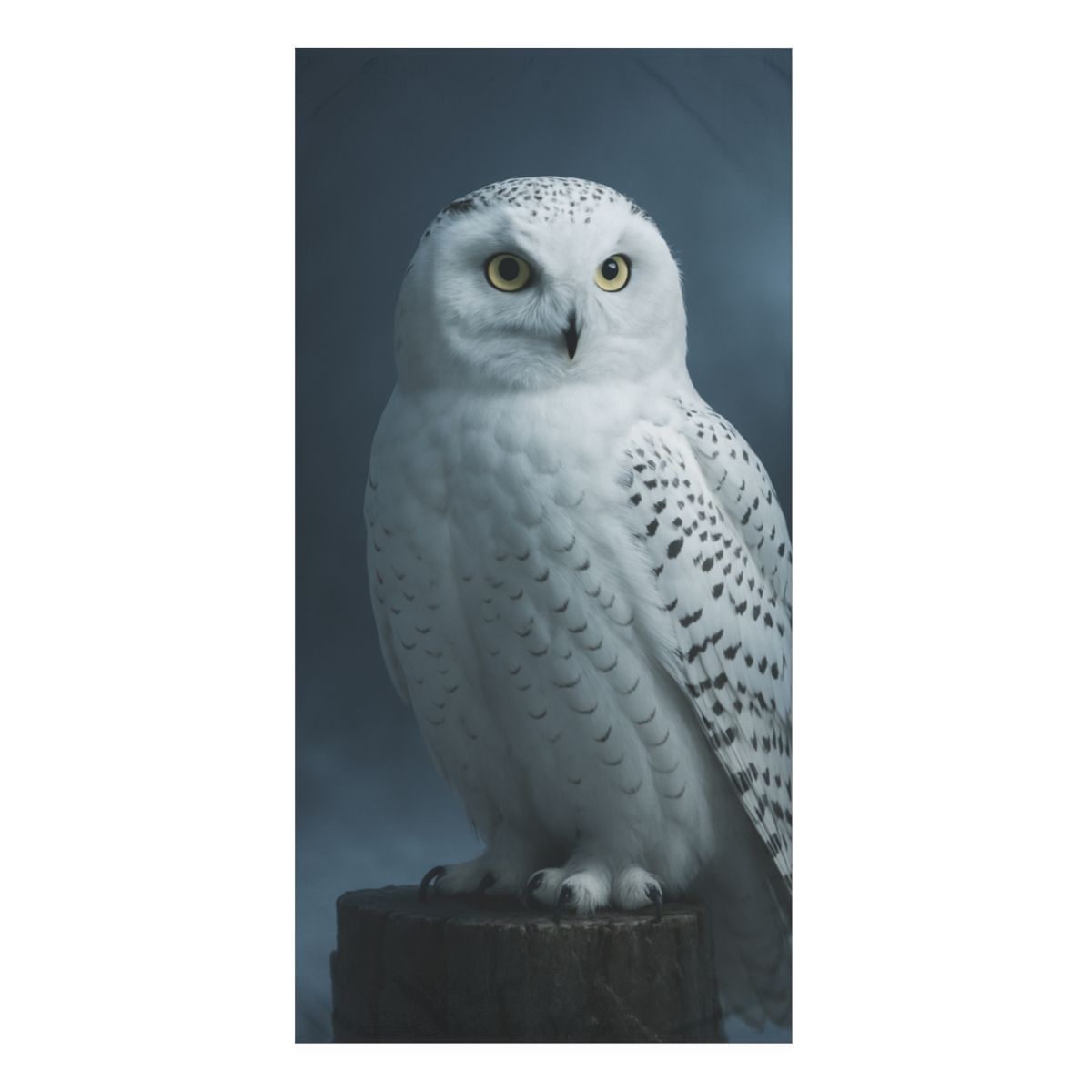 Midnight Watch Snowy Owl decorative home towelscustom towels