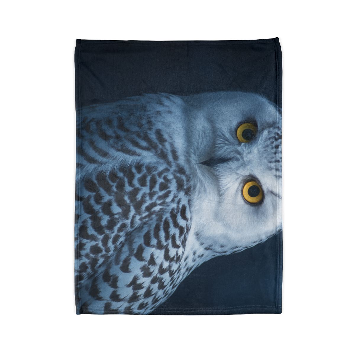 Midnight Watch Snowy Owl stylish throw blankets